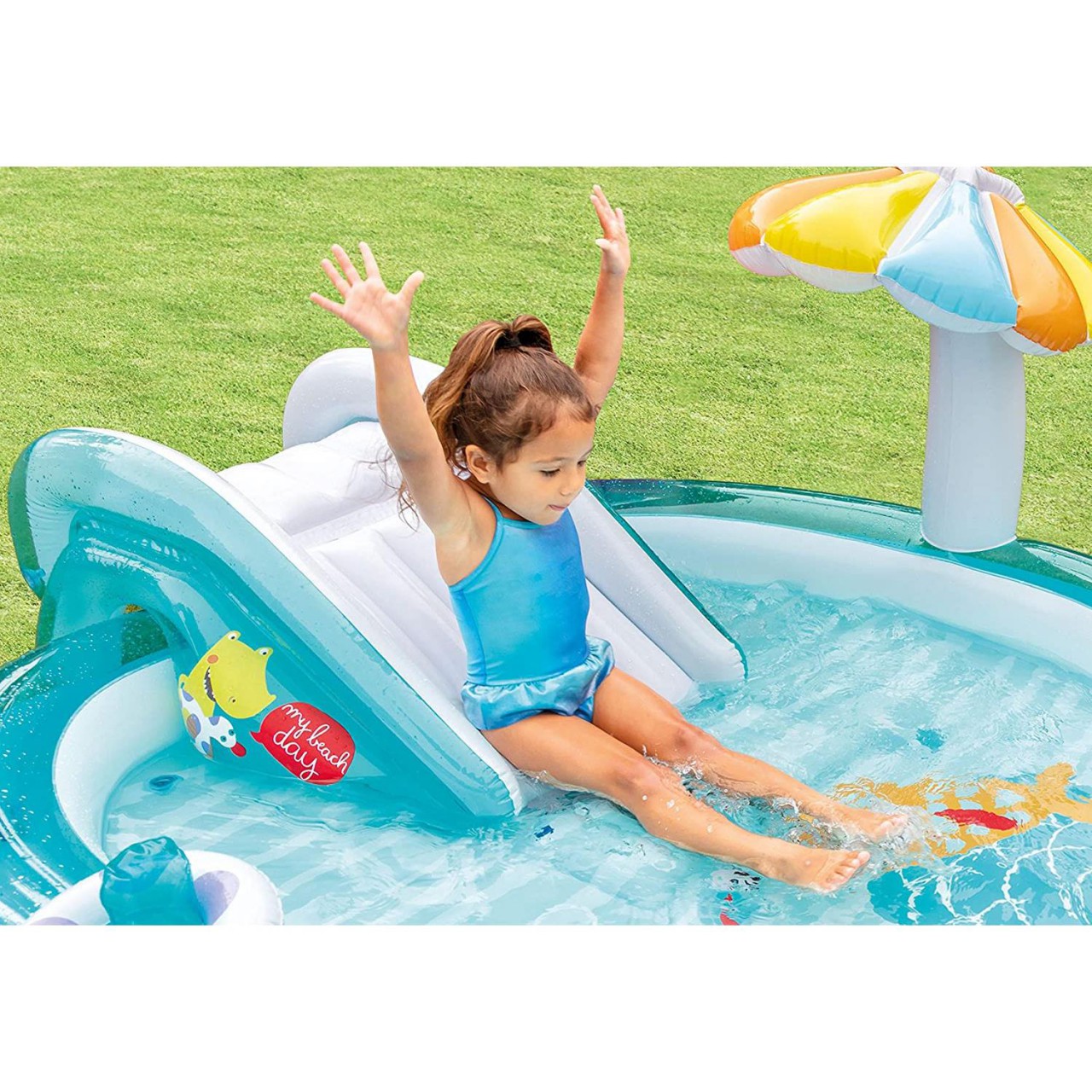 Intex Play Center Aufblasbarer Kinderpool Gator Schwimmbad 201x170x84 cm 57165