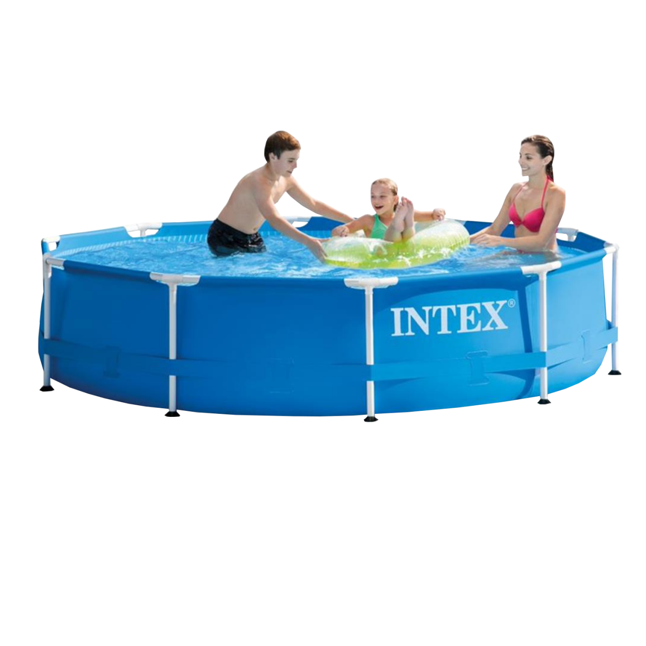 Intex Frame Pool Set mit Pumpe 305x76cm Stahlrohrbecken Schwimmbecken - 28202