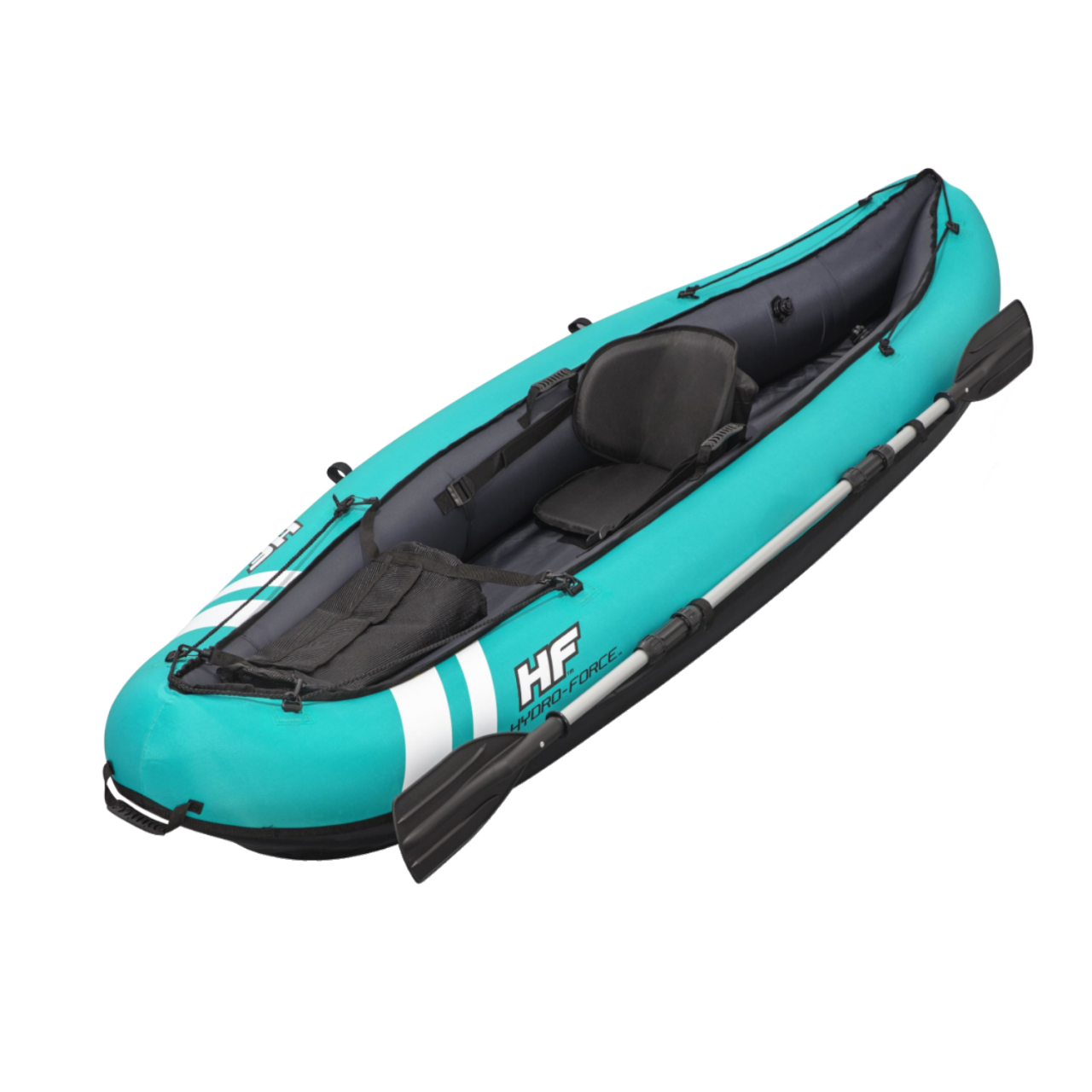 Bestway Kajak Hydro-Force Ventura Schlauchboot Paddel Pumpe aufblasbar 280x86x40