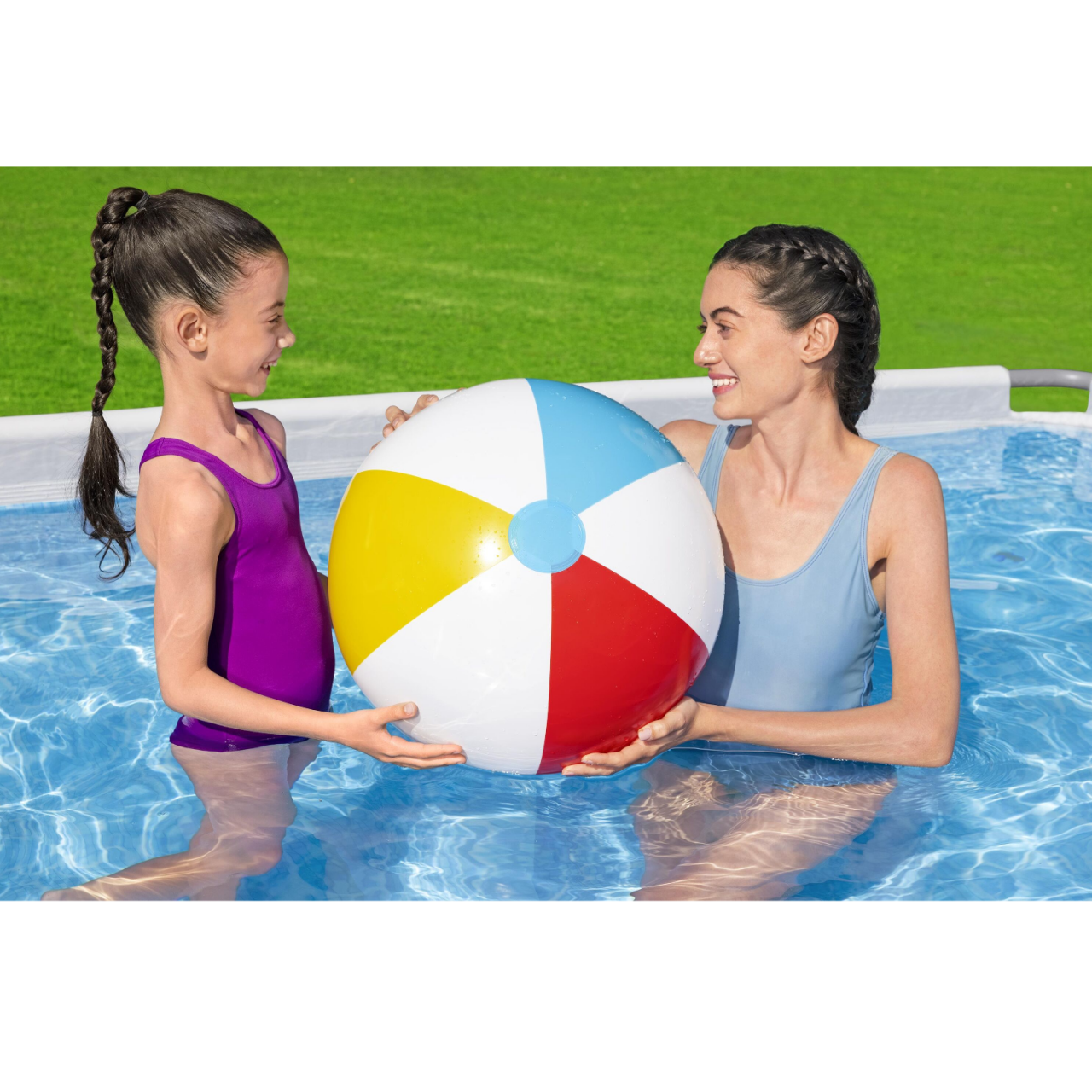 Bestway 56629 Frame Pool Schwimmbad mit Filterpumpe 282x196x84 cm rechteckig