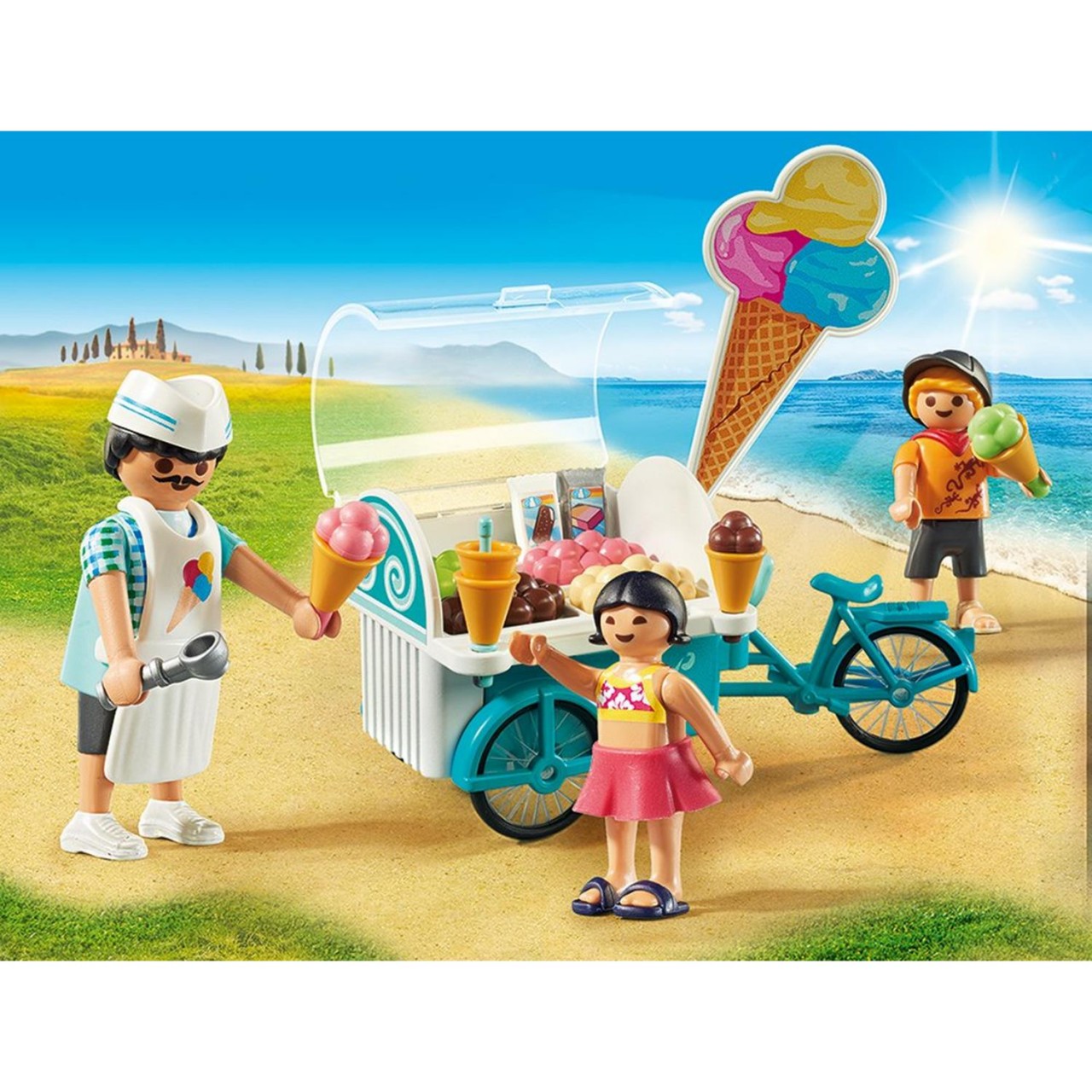 Playmobil 9426 Fahrrad mit Eiswagen