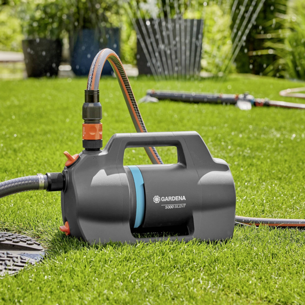 Gardena 9080-20 Gartenpumpe 5000 Silent Pumpe zur Bewässerung