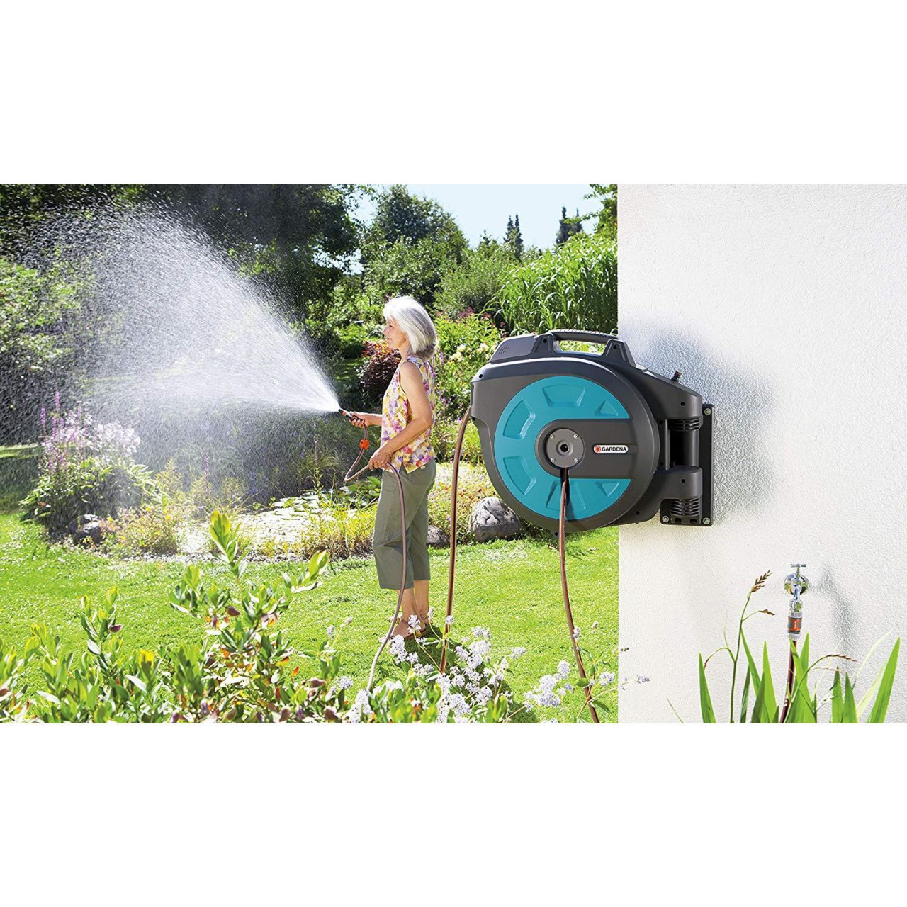 Gardena WandSchlauchbox 35m rollup automatic Li 802520