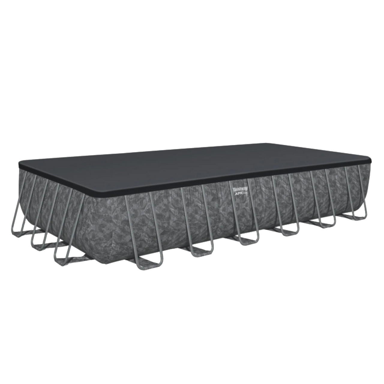 Bestway 561KG APX365 Frame Pool Komplett-Set 732x366x132cm,Winterfestes