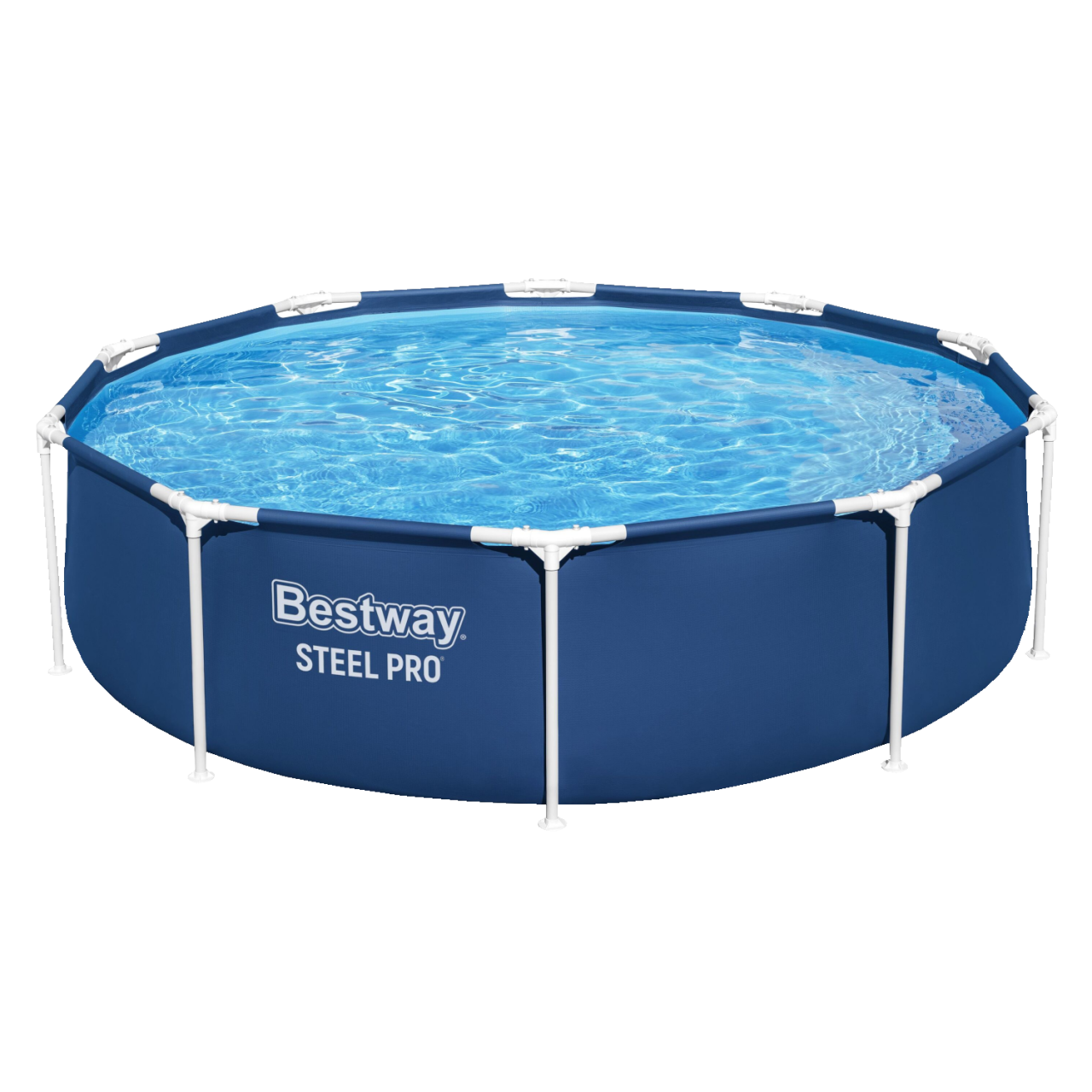 Bestway 56679 Steel Pro Frame Pool Set rund mit Filterpumpe 305 x 76 cm