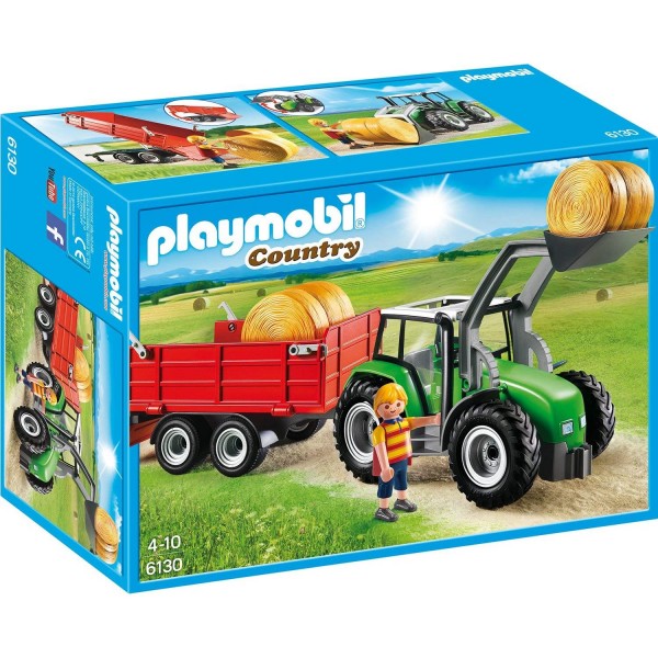 Playmobil 6130 Großer Traktor mit Anhänger