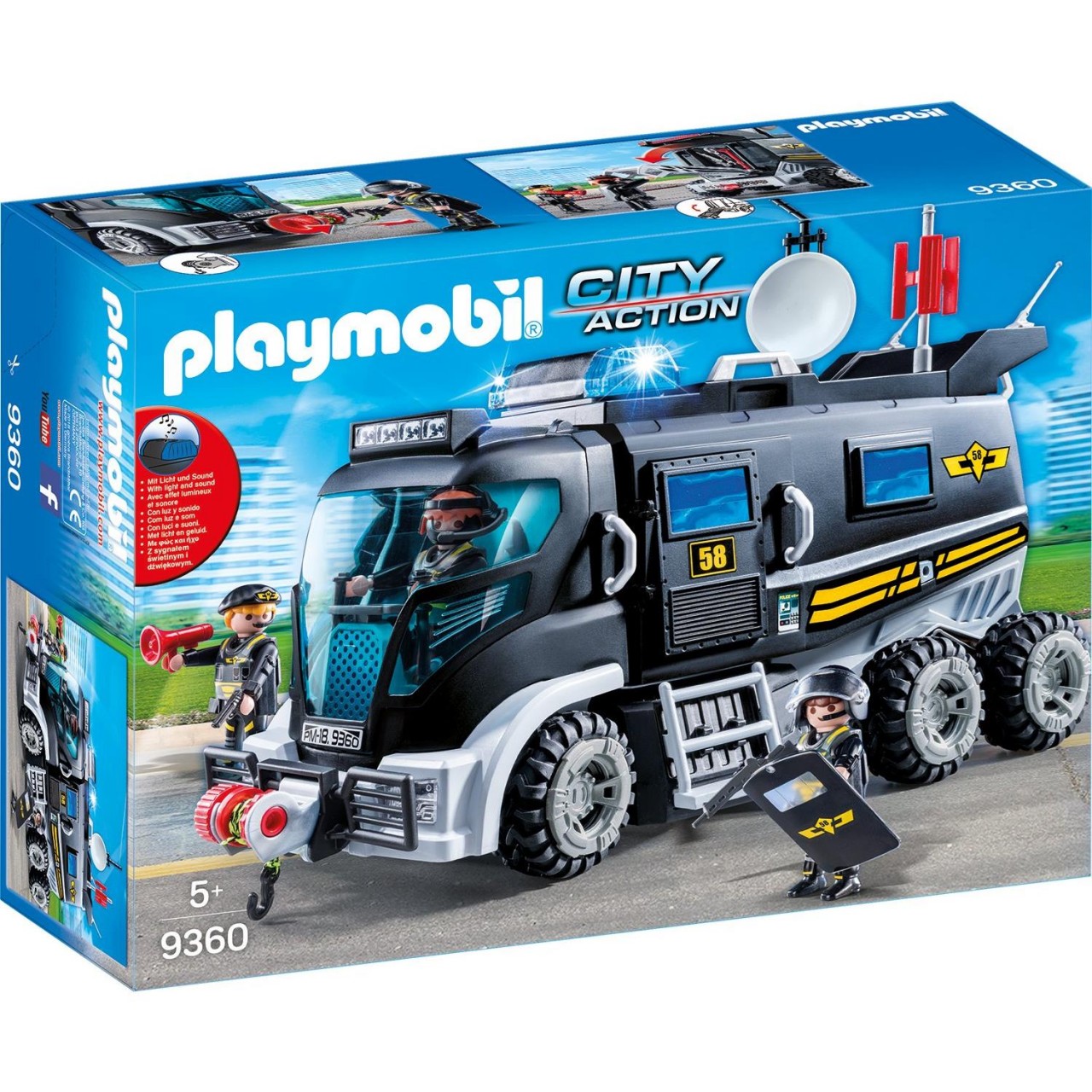 Playmobil 9360 SEK-Truck mit Licht und Sound