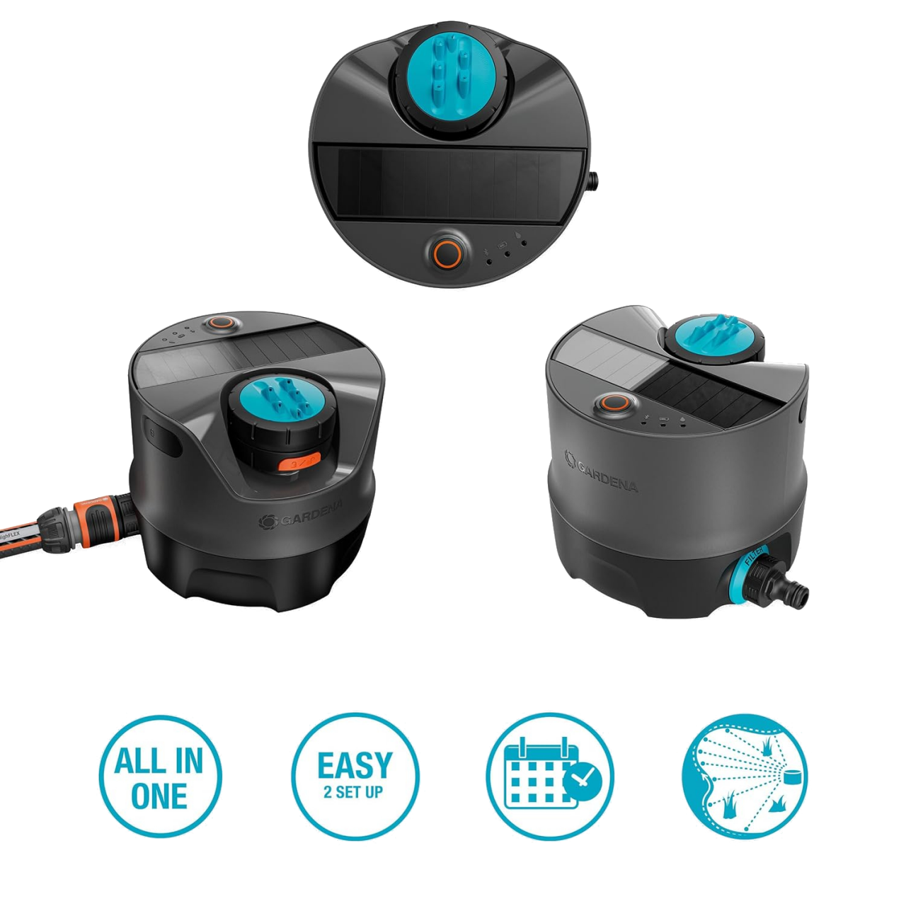 Gardena 16000-20 Bewässerungssystem AquaPrecise solarbetrieben bis zu 320m²