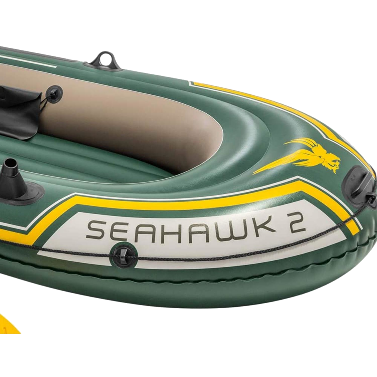 Intex 68347 Schlauchboot Set Seahawk 2 Ruderboot Angelboot +Paddel Pumpe