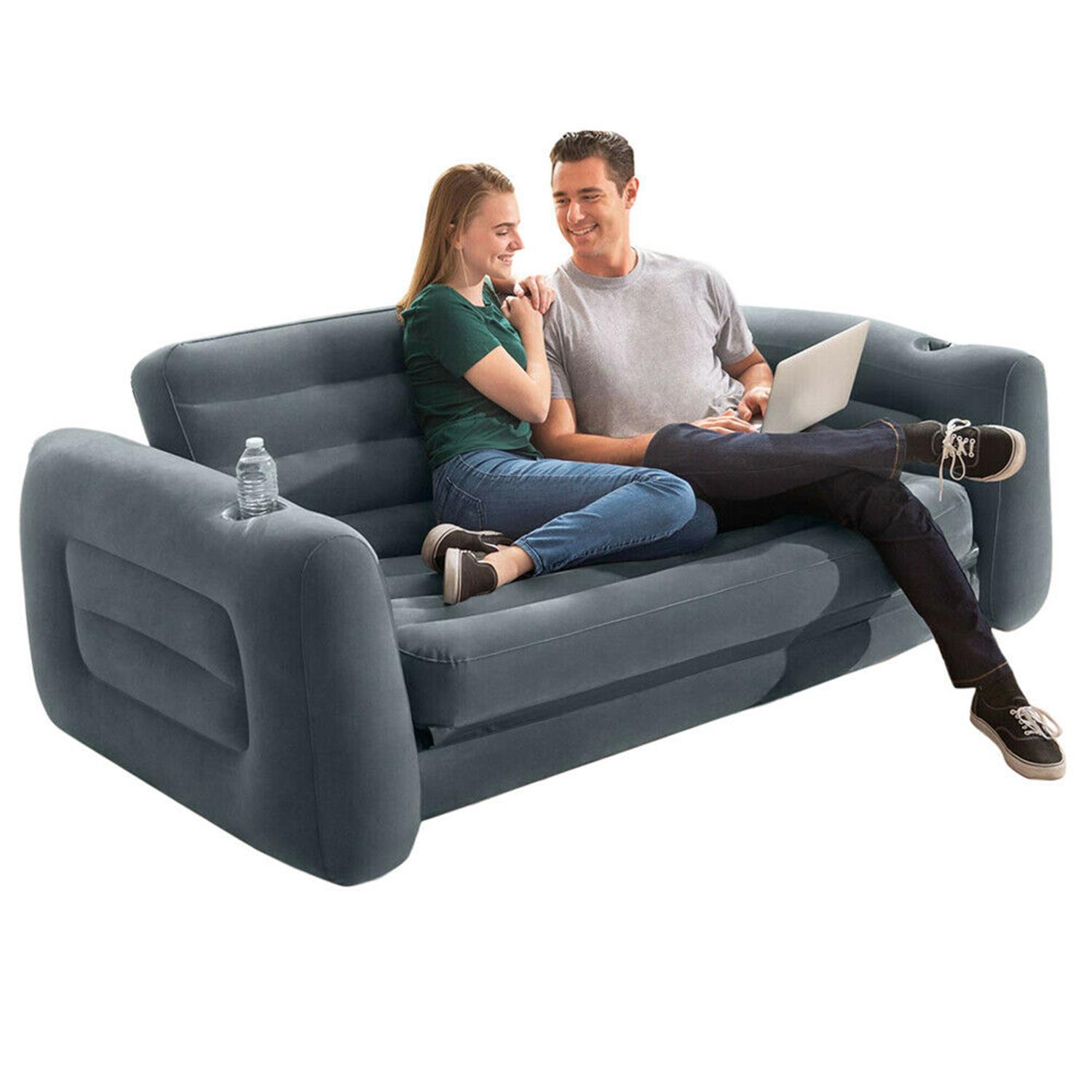 Intex Sessel mit Sitzpuff Aufblasbar Luftsessel Lounge Luftsofa Fernsehsessel 