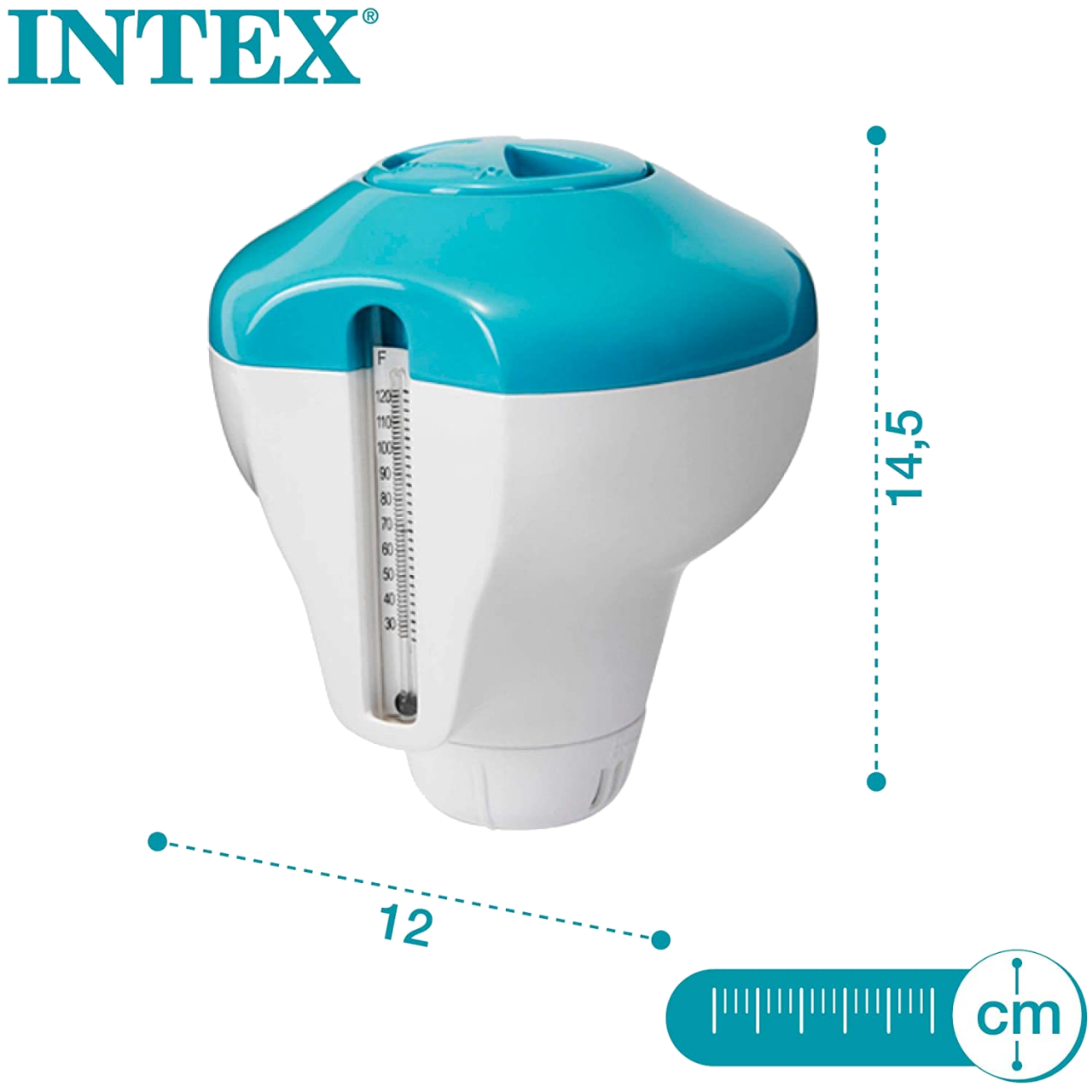 Intex 29043 Schwimmender Chlorinator mit Thermometer