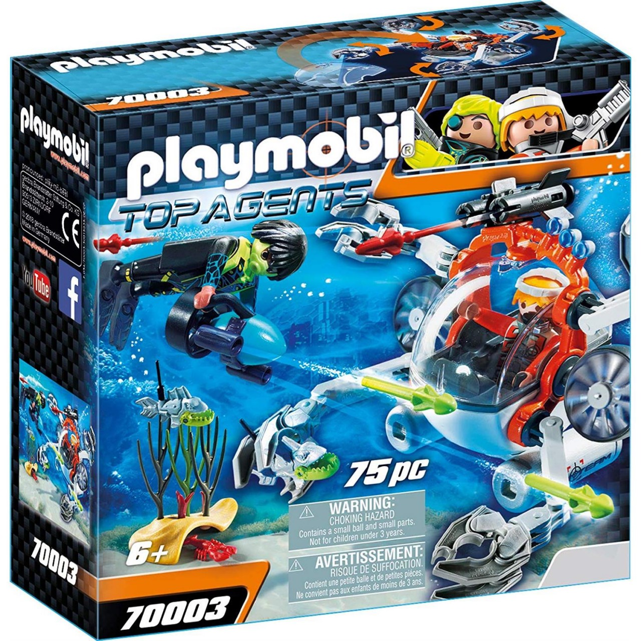 Playmobil 70003 SPY TEAM Sub Bot