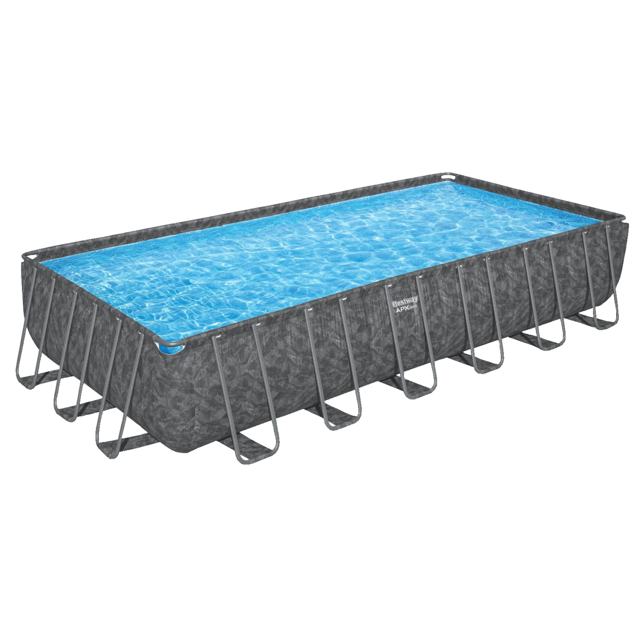 Bestway 561KG APX365 Frame Pool Komplett-Set 732x366x132cm,Winterfestes