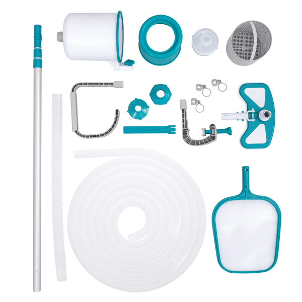 Bestway Reinigungsset Deluxe Pool mit Saugerkopf und Oberflächenskimmer 58237