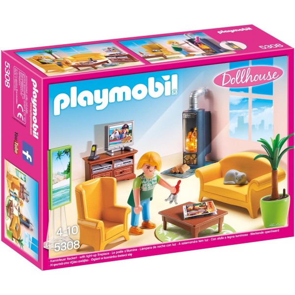 Playmobil 5308 Wohnzimmer mit Kaminofen
