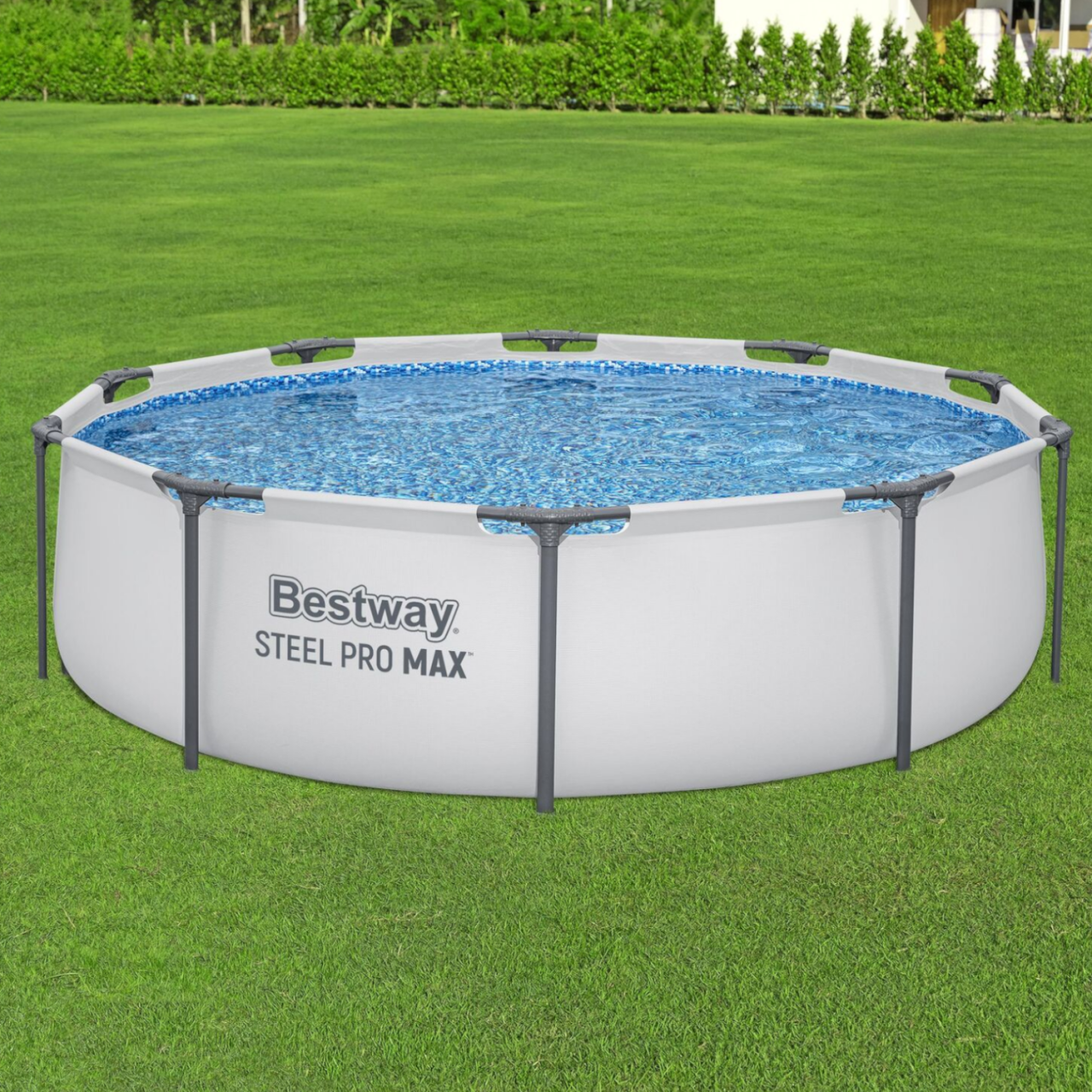 Bestway 56406 Steel Pro MAX Frame Pool Swimming Pool Schwimmbad Garten Ø305x76cm
