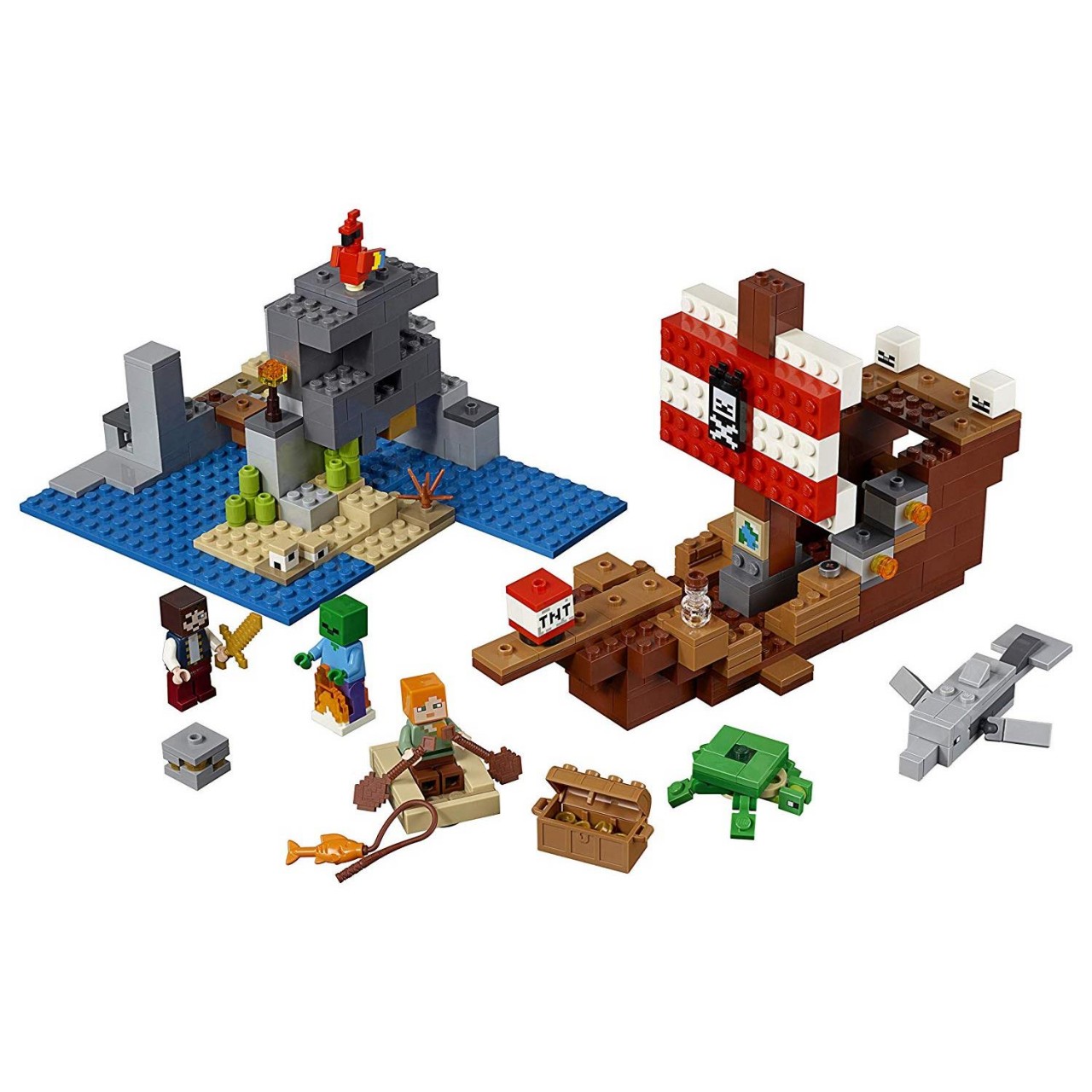 LEGO MINECRAFT 21152 Das Piratenschiff-Abenteuer