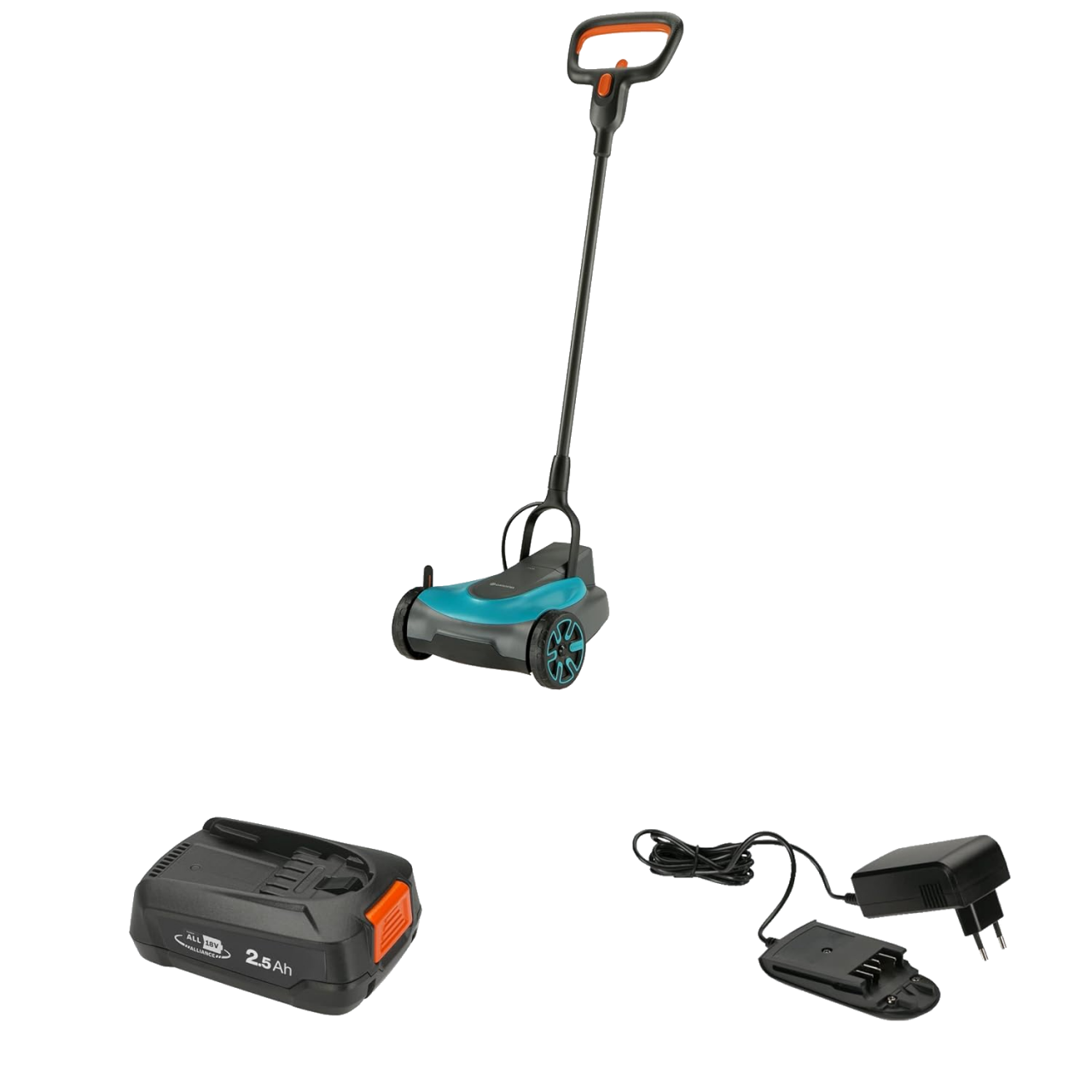 Gardena 14620-20 Akku-Rasenmäher HandyMower 22/18V P4A Ready-To-Use Set Mäher