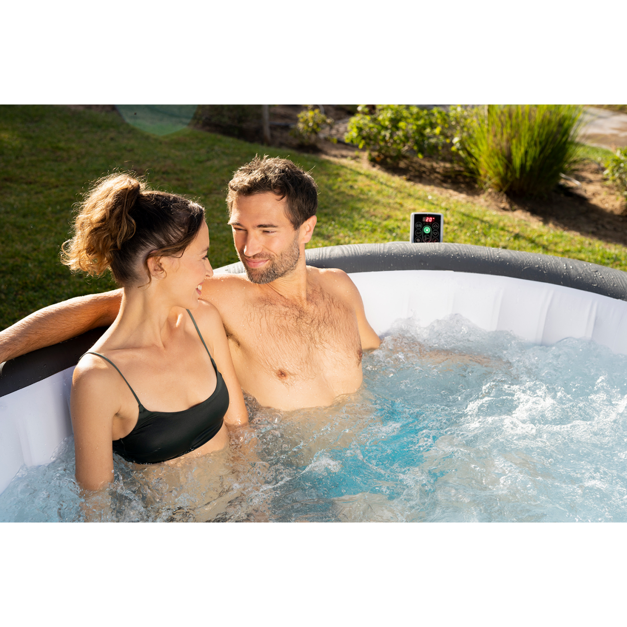 Bestway 60067 Whirlpool Lay-Z-Spa Mauritius AirJet mit WLAN App Ø270x180cm